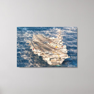 US AIRCRAFT CARRIER – CVN-77 24x36 Canvas Print