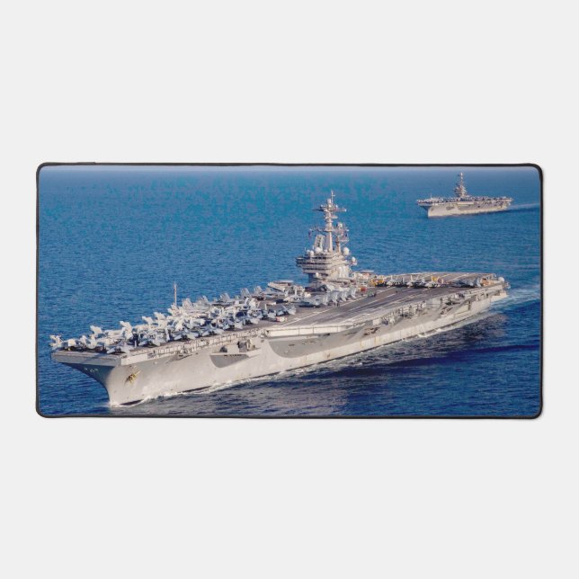 US AIRCRAFT CARRIER - CVN-77 DESK MAT (Front)