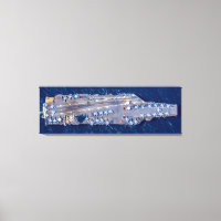 US AIRCRAFT CARRIER - CVN 78 (48x16 inch)