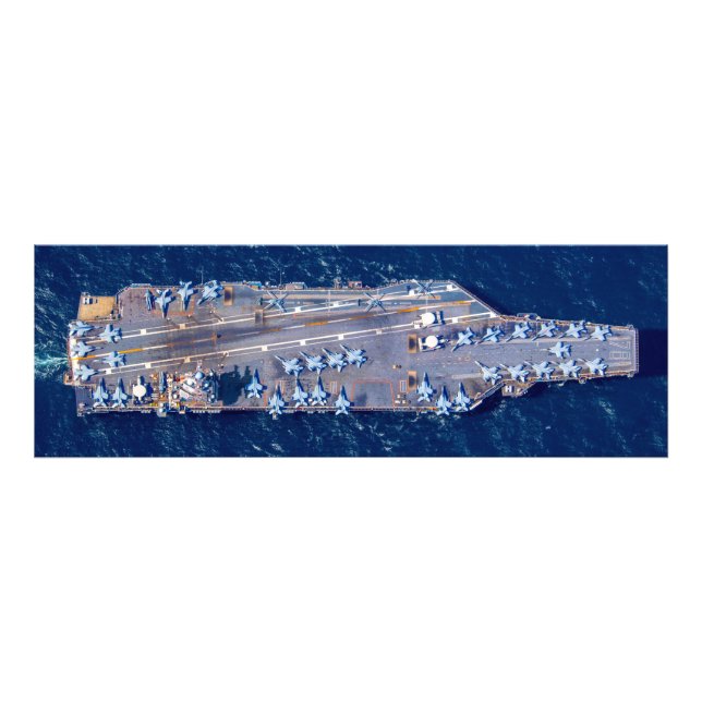 US AIRCRAFT CARRIER - CVN 78 (48x16 inch) Photo Print (Front)