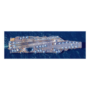 US AIRCRAFT CARRIER - CVN 78 (60x20 inch) Photo Print
