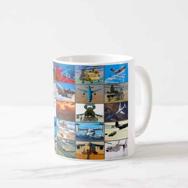 US AIRLIFT AVIATION “MONTAGE” COFFEE MUG (Front Right)
