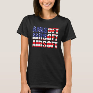 Us Airsoft Apparel Airsoft Player American Airsoft T-Shirt