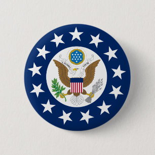 Us Ambassador, United States 6 Cm Round Badge