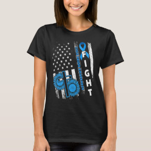 Us America Flag Child Abuse Prevention Month April T-Shirt
