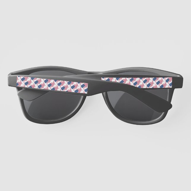 US AMERICA FLAG Patriotic USA American Sunglasses (Back)