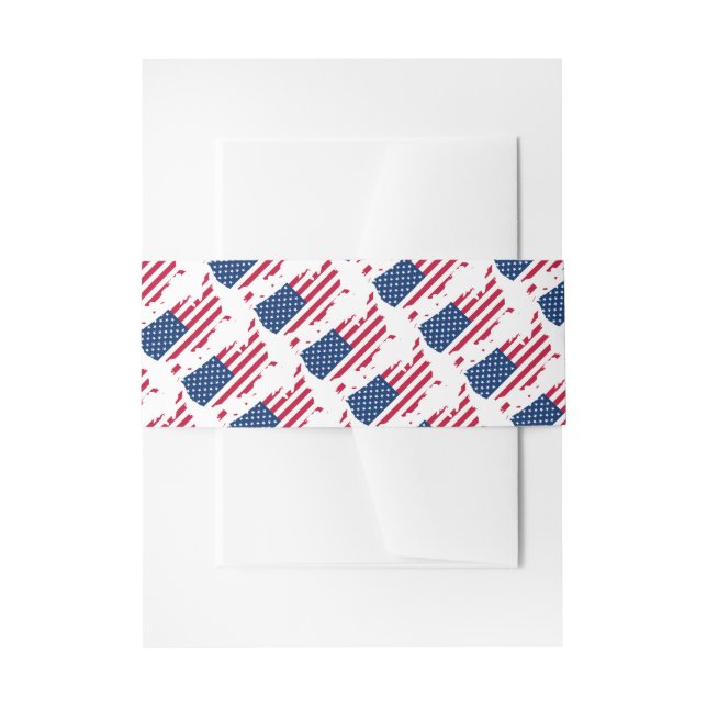 US AMERICA John 3:16 Wedding Celebration Invitation Belly Band (Front Example)