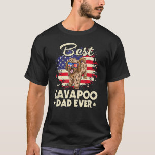 Us American Best Cavapoo Dog Dad Ever Father Day D T-Shirt