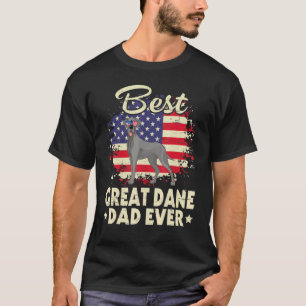 Us American Best Great Dane Dog Dad Ever Happy Fat T-Shirt