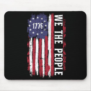 US American flag 1776 we people independence day Mouse Mat