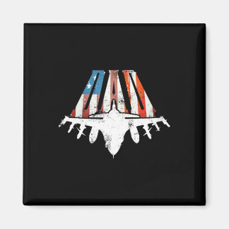 Us American Flag Air Fighter Jet Fathers Day 4th O Magnet