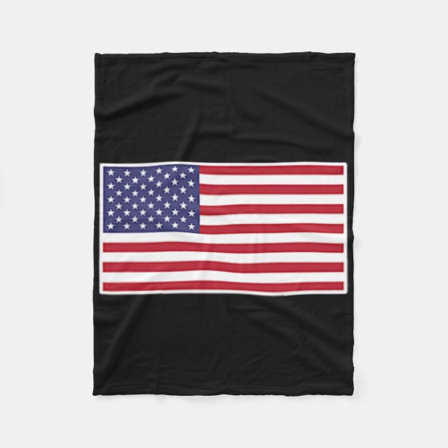 Us American Flag Cool Patriotic Usa Flags Men Wome Fleece Blanket (Front)