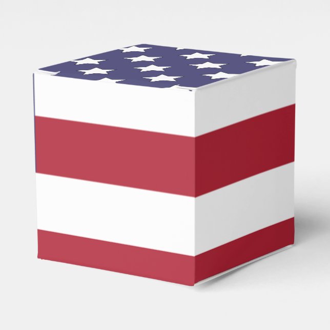 US American Flag Favour Box (Front Side)