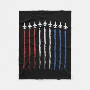 Us American Flag Independence 4th Of July Patriot Fleece Blanket