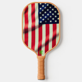 US American Flag Pickleball Paddle