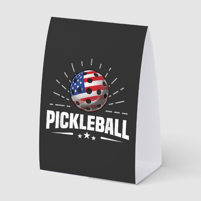 US American Flag Pickleball Player (Front)