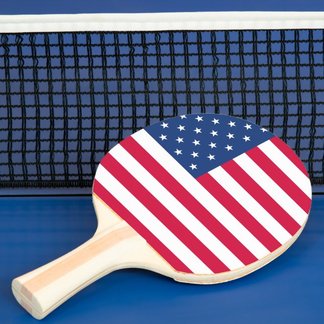 US / American Flag Ping Pong Paddle (Insitu)