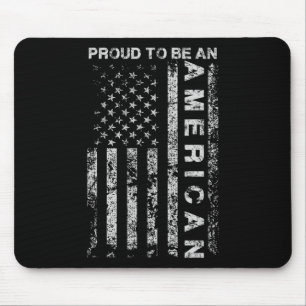 Us American Flag Proud To Be An American Holiday G Mouse Mat