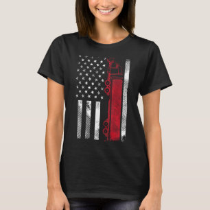 Us American Flag Semi Truck Driver 18 Wheeler Truc T-Shirt