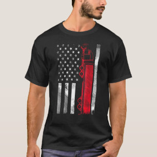 Us American Flag Semi Truck Driver 18 Wheeler Truc T-Shirt
