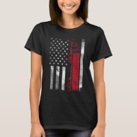 US American Flag Semi Truck Driver 18 Wheeler Truc