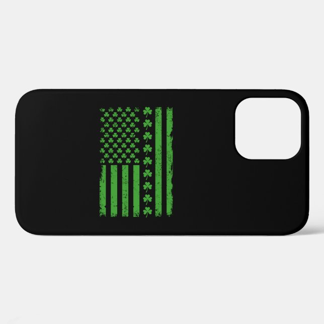 US American Flag Shamrocks St Patricks day Case-Mate iPhone Case (Back (Horizontal))
