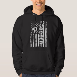 US American Flag Soccer Patriotic Soccer_1 Hoodie
