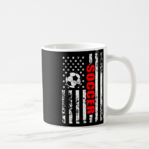 Us American Flag Soccer Patriotic Soccer Coffee Mug