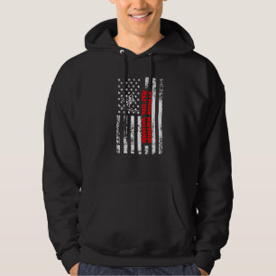 US American Flag Sports Patriotic Alpine Skiing Pr Hoodie