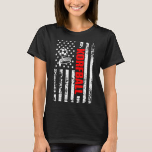 US American Flag Sports Patriotic Korfball T-Shirt