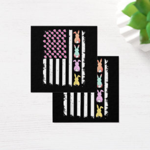 US American Flag with Bunny for Easter Day