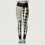 US American Flag With Shamrocks for St Patricks  Leggings<br><div class="desc">US American Flag With Shamrocks for St Patricks Day</div>