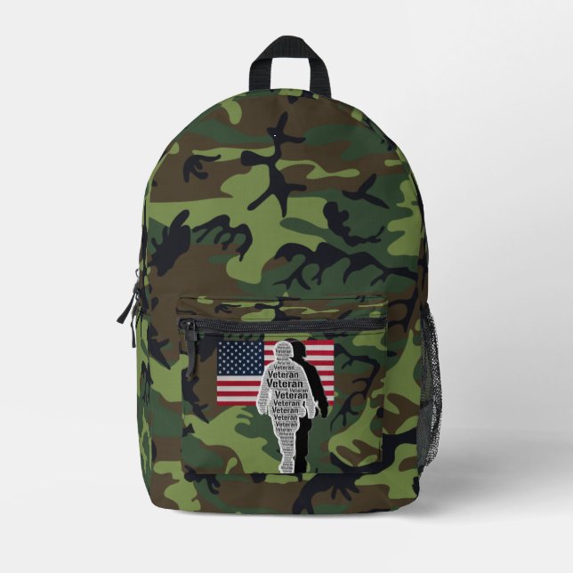 US American Veteran Soldier Backpack (Front)