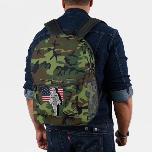 US American Veteran Soldier Backpack (Insitu (Model))