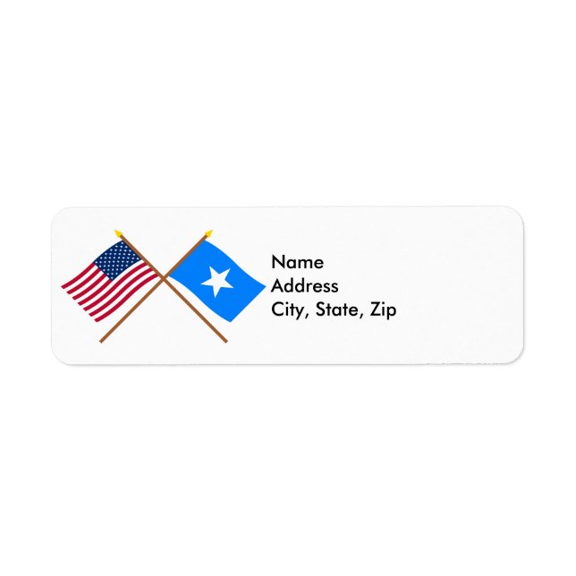 US and Somalia Crossed Flags (Front)