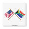 US and South Africa Crossed Flags