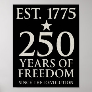 Us Army 250th Anniversary 250 Years Of Freedom Say Poster