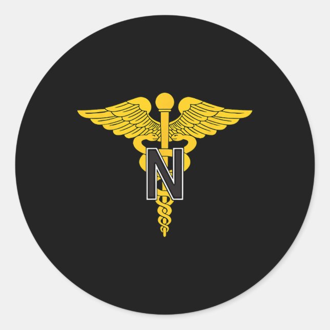 Us Army Nurse Corps  Classic Round Sticker (Front)