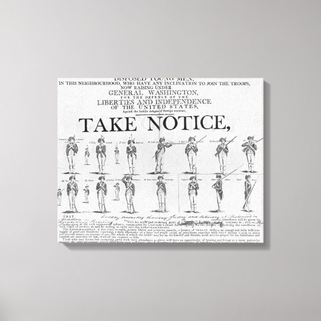 US Army Recruiting Showing Various Positions Canvas Print (Front)