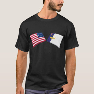 US & Azores Flags T-Shirt