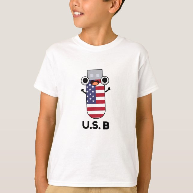 US B Funny United States Pun  T-Shirt (Front)