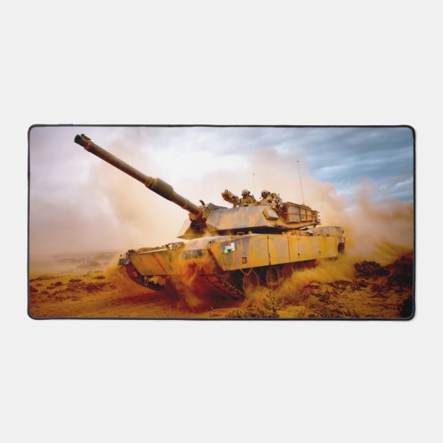US BATTLE TANK – M1 ABRAMS DESK MAT (Front)