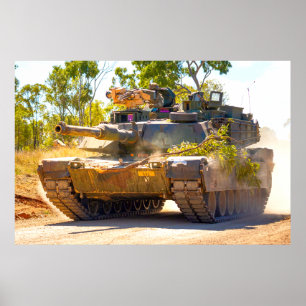 US BATTLE TANK – M1 ABRAMS POSTER