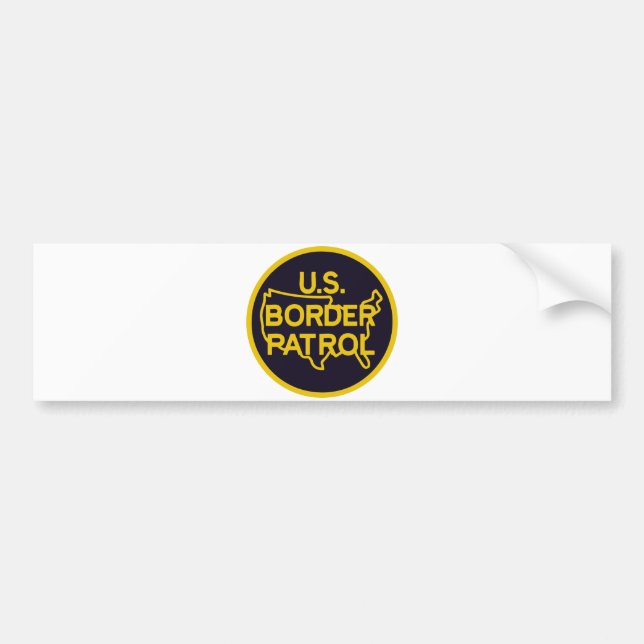 US Border Patrol Seal Bumper Sticker (Front)