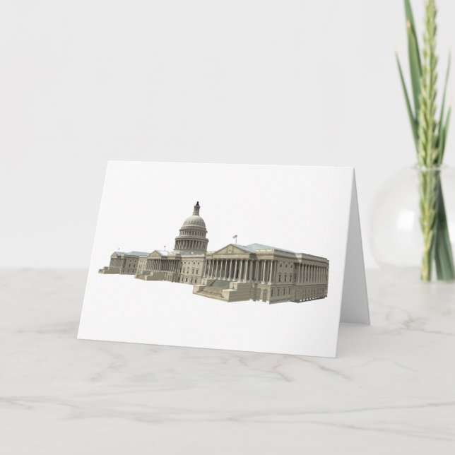 US Capital Building: Washington DC Card (Front)