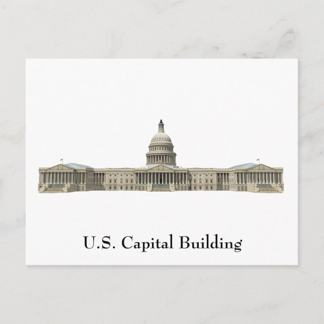 US Capital Building: Washington DC Postcard (Front)