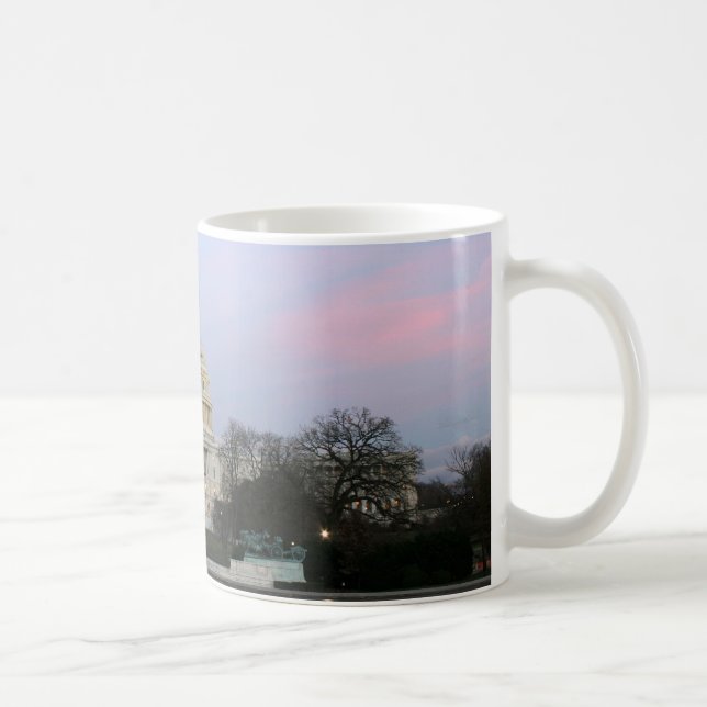 US Capitol at winter dusk Coffee Mug (Right)