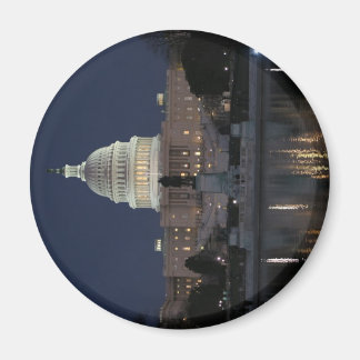 US Capitol Building Night Magnet