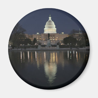 US Capitol Building Night Magnet