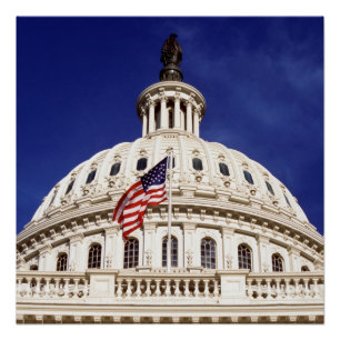 US capitol building, Washington DC Poster